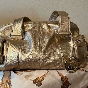 Gold, Michael Kors purse